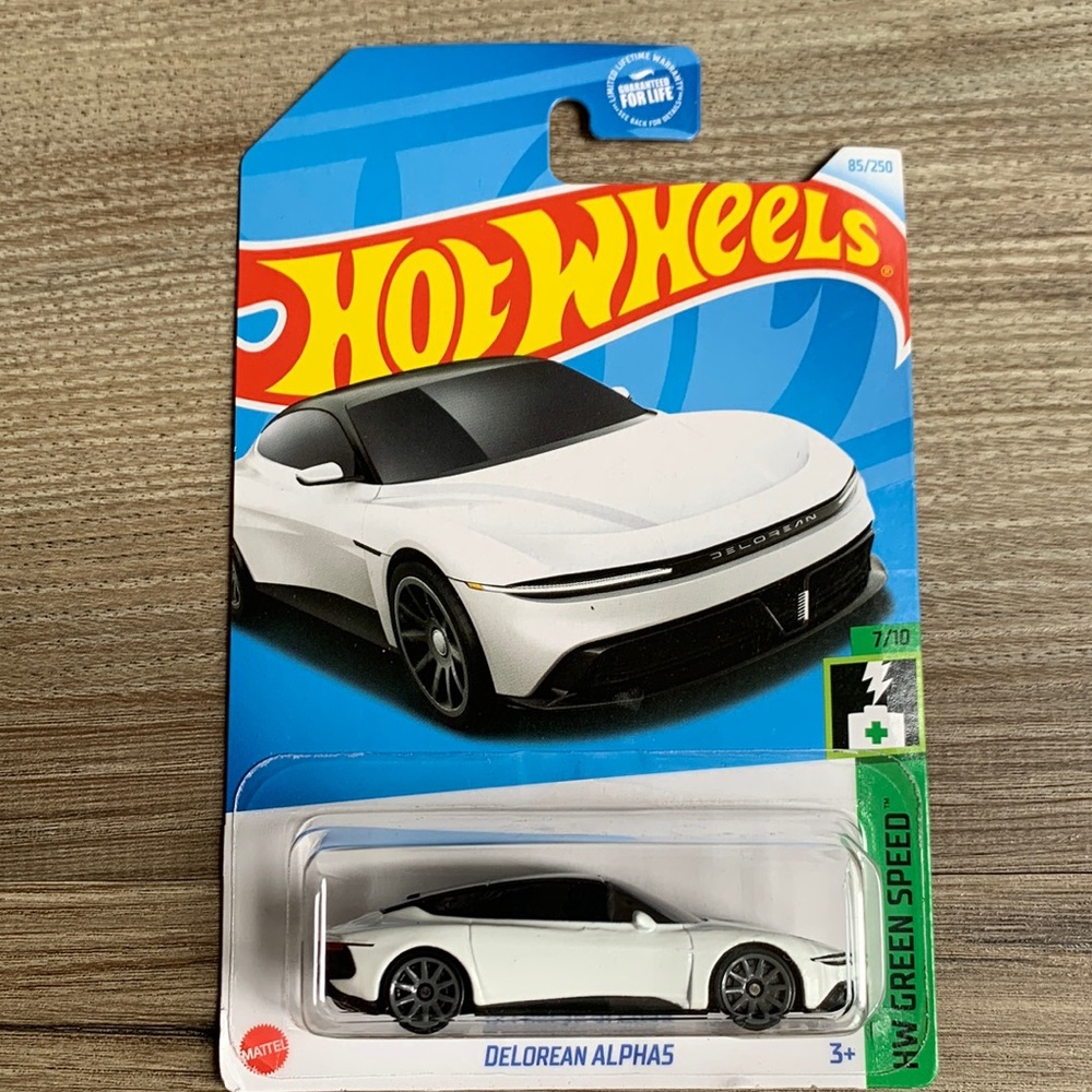 Hot Wheels EV Car Delorean Alpha 5 HW Green Speed Hotwheels New Electric Vehicle